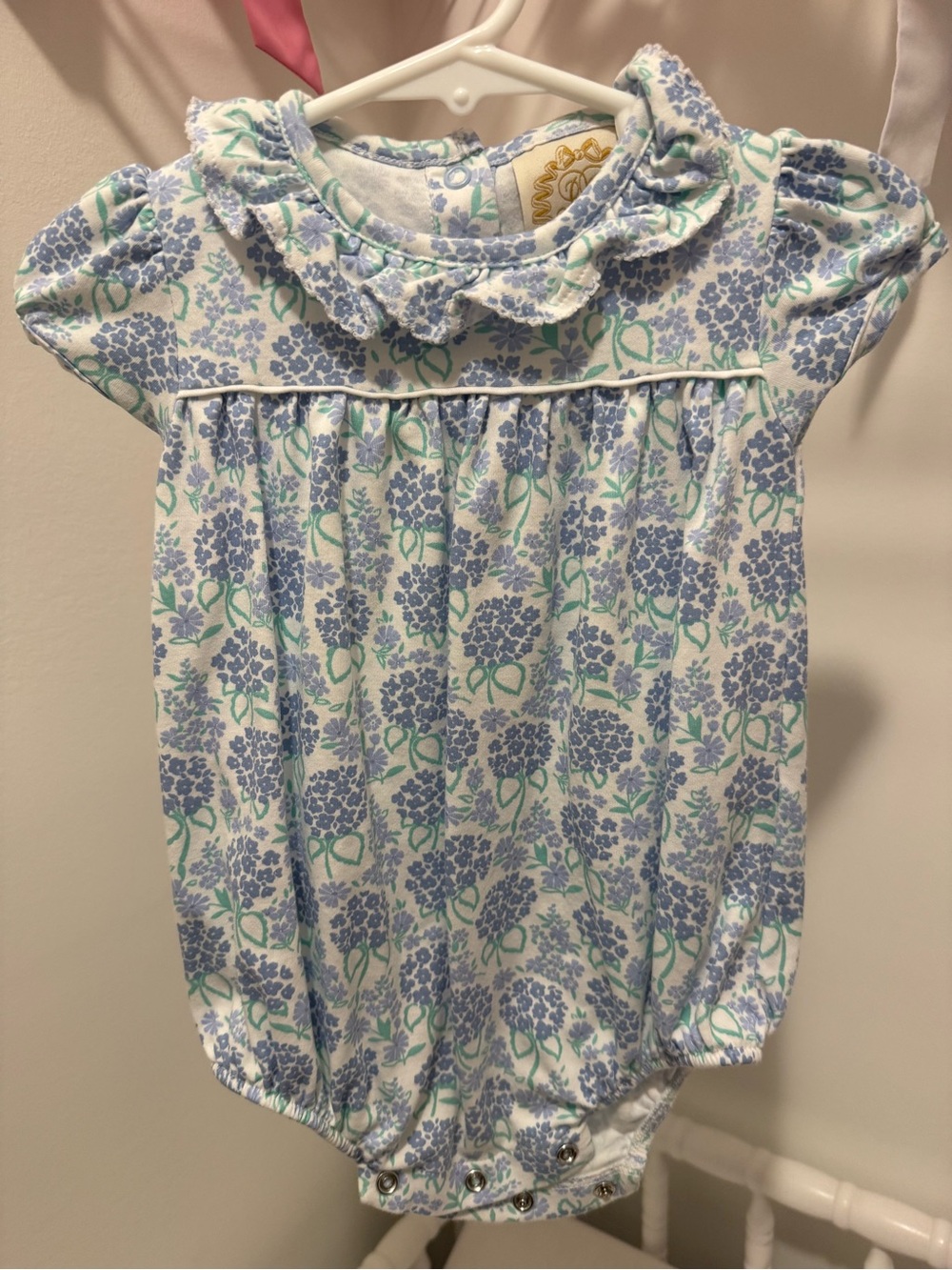 TBBC Ramona Ruffle Bubble in "Handful of Hydrangeas"